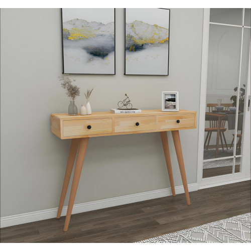 Modern Hochwertig Konsolentisch Beige Holztisch Wohnzimmer Designer Möbel Modern Hochwertig Konsolentisch Beige Holztisch Wohnzimmer Designer Möbel von Xl Moebel