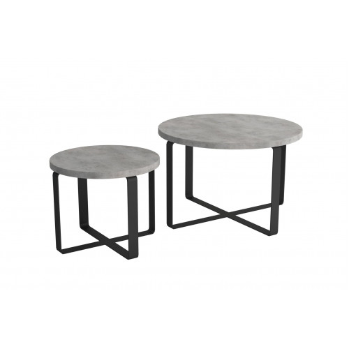 Modern Luxus Couchtisch Doppel Rund 2x Couchtisch Möbel Design von Xl Moebel