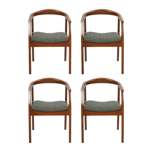 Modern Stuhl Braun Design Wohnzimmer Esszimmer Holz 4x Stühle Polster Neu von Xl Moebel