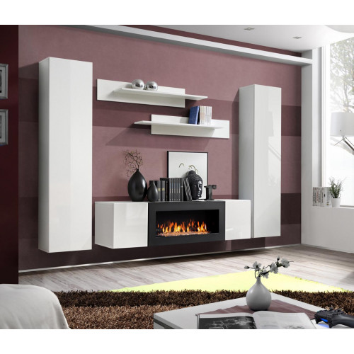Modern Wohnwand Designer Einrichtung Wand Regale Hänge Vitrine Sideboard Neu von Xl Moebel
