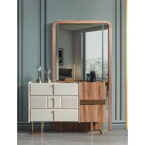 Moderne Kommode Mit Spiegel Designer Kommoden Schlafzimmer Garnitur 2tlg von Xl Moebel