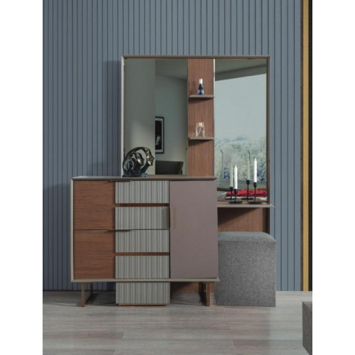 Moderne Schlafzimmer Garnitur Schminktisch Mit Spiegel Hocker 3tlg Set Moderne Schlafzimmer Garnitur Schminktisch Mit Spiegel Hocker 3tlg Set von Xl Moebel