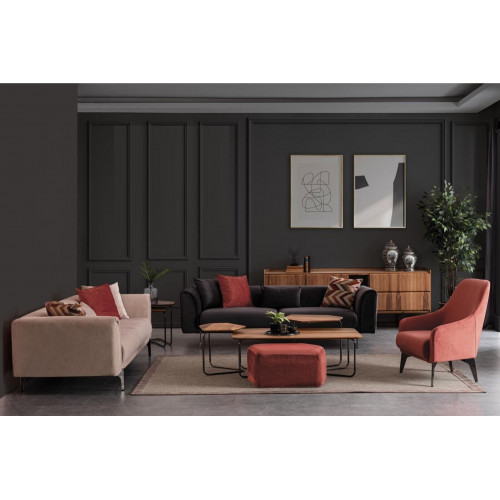 Moderne Sitzgruppe Luxus Sofas Dreisitzer Sessel 3+3+1 Set Wohnzimmer von Xl Moebel