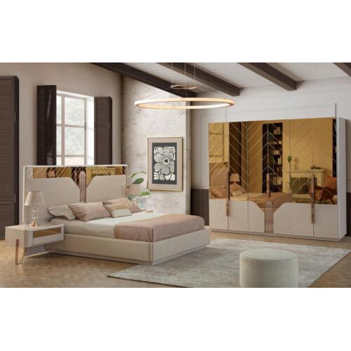 Moderne Weiße Schlafzimmer Garnitur Designer Kleiderschrank 4tlg Set von Xl Moebel