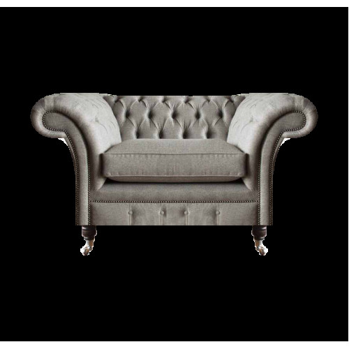 Moderner Chesterfield Einsitzer Wohnzimmer Designer Sessel Textil Möbel von Xl Moebel
