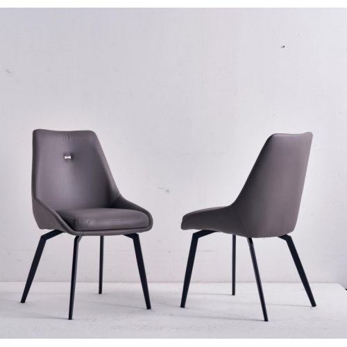 Moderner Grauer Stuhl Esszimmer Holz Metallstühle Designer Lehnstühle von Xl Moebel