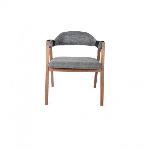 Moderner Sessel Stuhl 1x Esszimmer Echtes Holz Lounge Sitz Polsterstuhl Textil von Xl Moebel