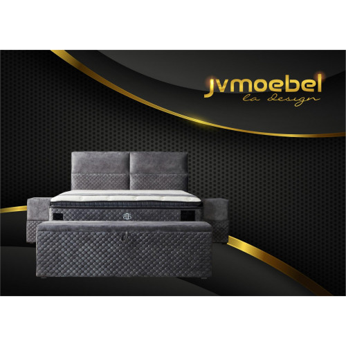 Modernes Designer Luxury Bett mit 2 Nachttischen und Sitzbank Möbel Zimmer 4tlg von Xl Moebel