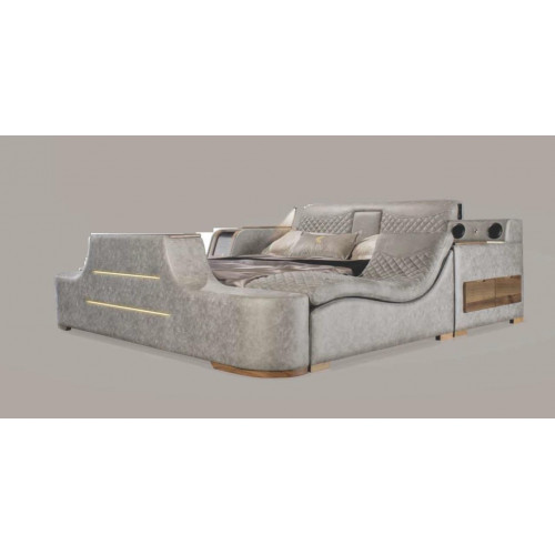 Multifunktions Bett Regal Schrank USB Ladestation Lift TV 180x200 von Xl Moebel