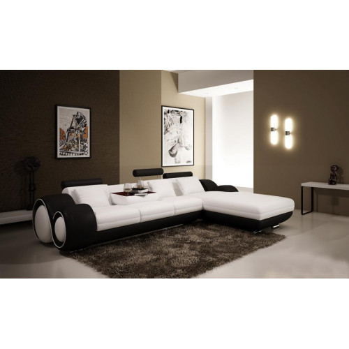 Patentiertes Design Ecksofa Sofa + USB Polster Leder Ecke Wohnlandschaft BERLIN von Xl Moebel