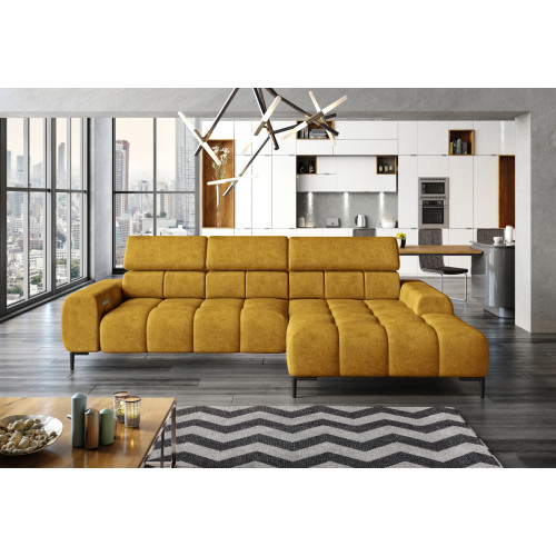 Polster Schlafsofa Textil Bettfunktion Schlaf Design Ecksofa L-Form Sofa Couch von Xl Moebel