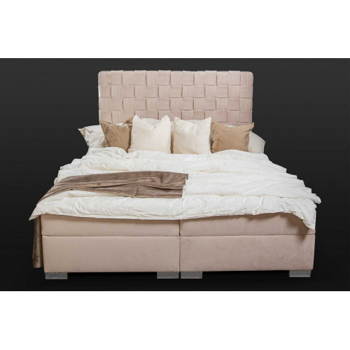 Polsterbett Betten beige Polster Designer Luxus Design 180x200 Doppelbett von Xl Moebel