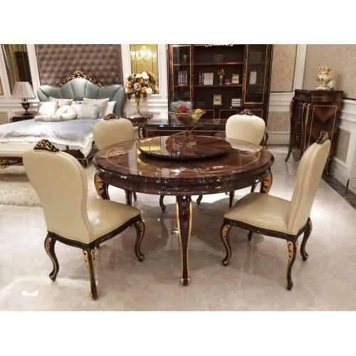Runder Esstisch 6 Stühle Stuhl Esszimmer Komplett Dekor Garnitur Barock Runder Esstisch 6 Stühle Stuhl Esszimmer Komplett Dekor Garnitur Barock von Xl Moebel