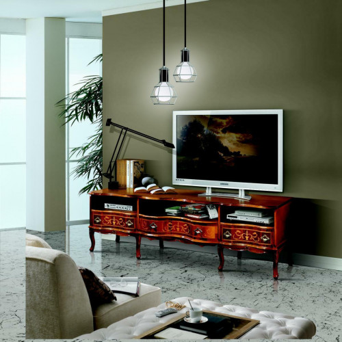 Schicke Sideboard tv Lowboard Lang rtv Schrank Italienische Möbel Wohnzimmer Holz Möbel Schicke Sideboard tv Lowboard Lang rtv Schrank Italienische Möbel Wohnzimmer Holz Möbel von Xl Moebel