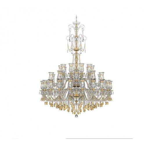 Schicker Kronleuchter Wohnzimmer Kristall Lüster Designer Pendelleuchter von Xl Moebel