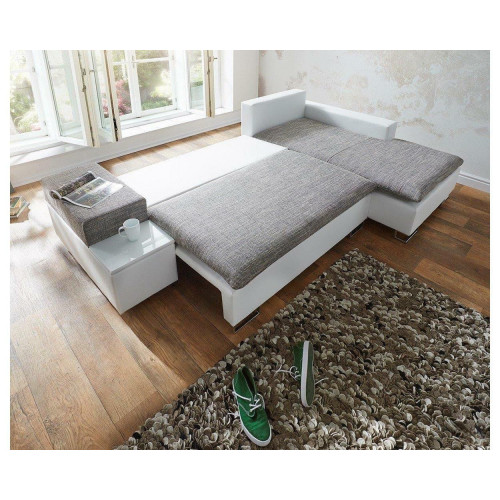 Schlafsofa Design Ecksofa L-form Bettfunktion Textil Couch Sofas Stoff von Xl Moebel