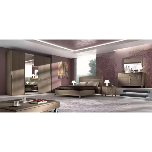 Schlafzimmer Bett 2x Nachttisch Design 6tlg. Komplett Set braun 6tlg Schlafzimmer Bett 2x Nachttisch Design 6tlg. Komplett Set braun 6tlg von Xl Moebel