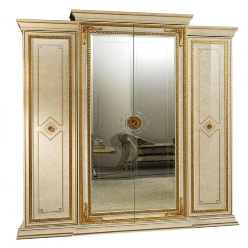 Schlafzimmer Kleiderschrank 4 türiger Wandschrank Holz Schrank Kleiderschränke Schlafzimmer Kleiderschrank 4 türiger Wandschrank Holz Schrank Kleiderschränke von Xl Moebel