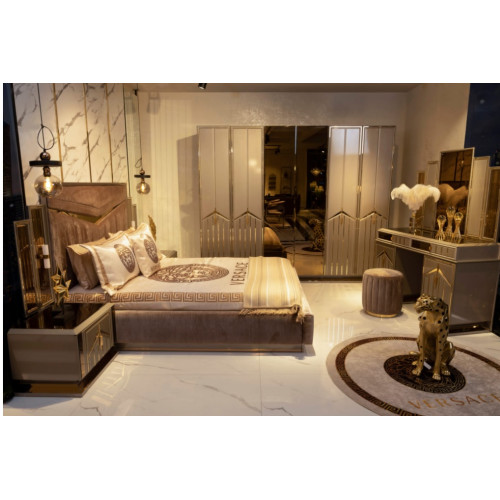 Schlafzimmer Komplett Set Bett Kommode Nachttisch Italien 6 tlg. Sets von Xl Moebel