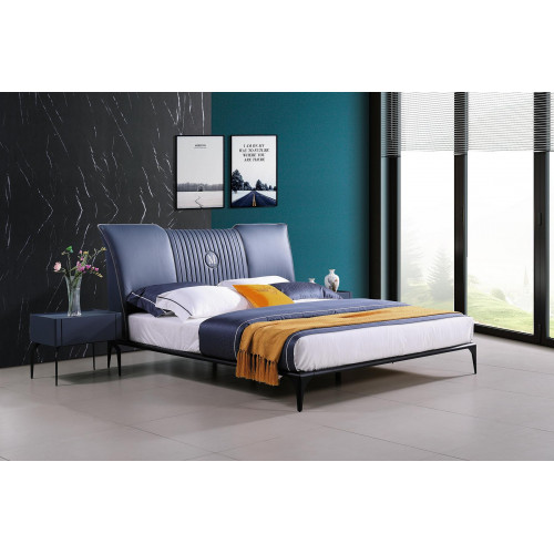 Schlafzimmer Möbel 3tlg. Set Hotel Bett + 2 Nachttische Hochglanz Betten Italien von Xl Moebel