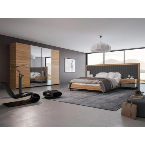 Schlafzimmer Set 3tlg Doppel Bett Modern 2x Nachttische Holz Design Komplett Schlafzimmer Set 3tlg Doppel Bett Modern 2x Nachttische Holz Design Komplett von Xl Moebel