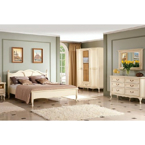 Schlafzimmer Set Bett Kommode Kleiderschrank Nachttisch Italienische Möbel Neu von Xl Moebel