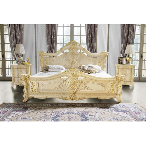 Schlafzimmer Set Design Art déco Luxus Betten Bett Nachttisch 3 tlg. Schlafzimmer Set Design Art déco Luxus Betten Bett Nachttisch 3 tlg. von Xl Moebel