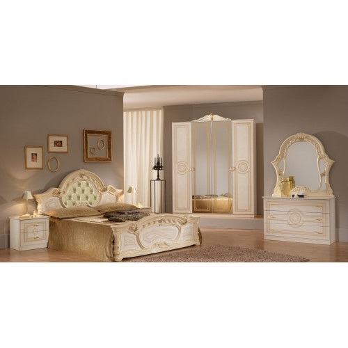 Schlafzimmer Set Design Modern Luxus Schlafzimmer Bett + 2x Nachttisch 6 tlg. von Xl Moebel