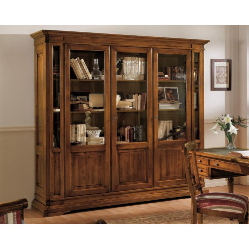Schrank Regal Wohnzimmer Bücherregal Holz Büroschrank Schränke Vitrine Italien von Xl Moebel