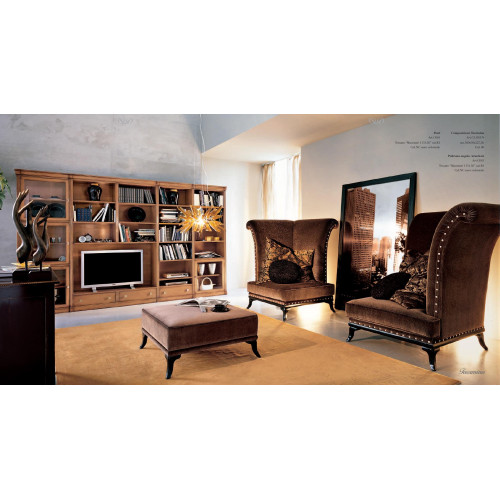 Sessel + Hocker Chaise Relax Fernseh 1 Sitzer Sofa Neu Chesterfield Ohrensessel von Xl Moebel