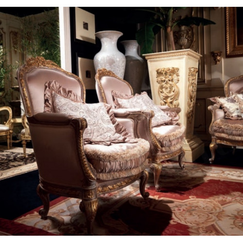 Sessel Lehnstuhl Lese Stuhl Ohrensessel Luxus Sofa Polster Italienische Möbel von Xl Moebel