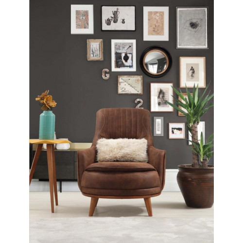 Sessel Ohrensessel Design Polster Wohnzimmer 1Sitz Kunstleder Sitzer von Xl Moebel