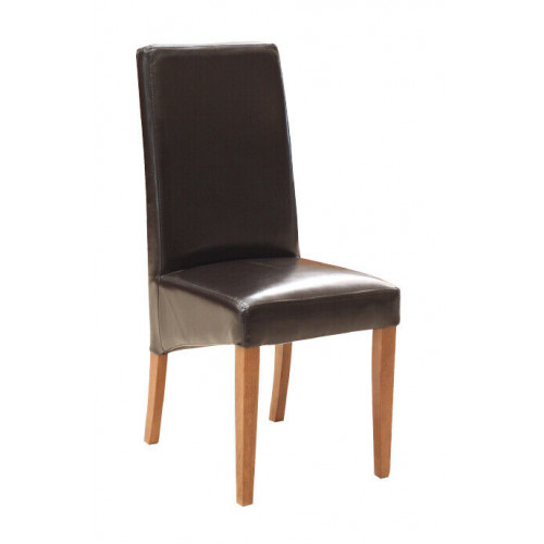 Set 2x Sessel Stuhl Designer Holz Polster Stühle Gastro Esszimmer 100% Leder von Xl Moebel