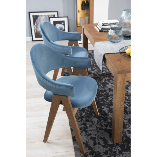Set 2x Stuh Luxus Design Polster Massiv Holz Stühle Sitz Büro Office Esszimmer von Xl Moebel