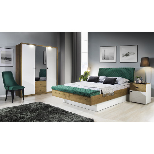Set Designer Polsterbett Bett Betten Stoff Ehebett Designerbett Nachttisch 2tlg. Set Designer Polsterbett Bett Betten Stoff Ehebett Designerbett Nachttisch 2tlg. von Xl Moebel