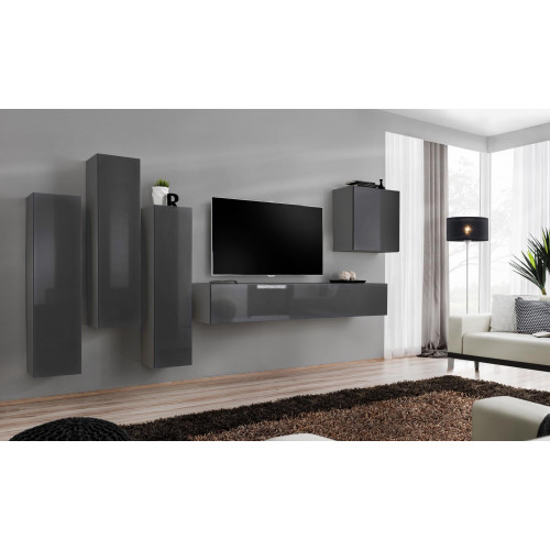 Set Modern Wohnwand Wohnzimmer TV-Ständer Wohnzimmer Set 5tlg. TV-Ständer von Xl Moebel