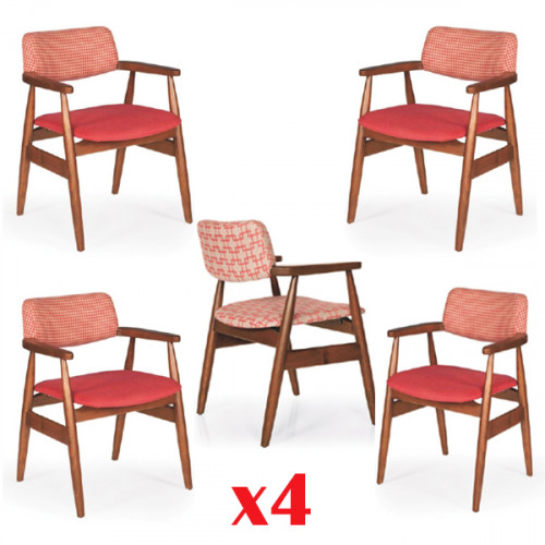Set Stühle Küche Stühle Fernseh Stuhl 4x Esszimmer Polsterstuhl Textil Set Stühle Küche Stühle Fernseh Stuhl 4x Esszimmer Polsterstuhl Textil von Xl Moebel