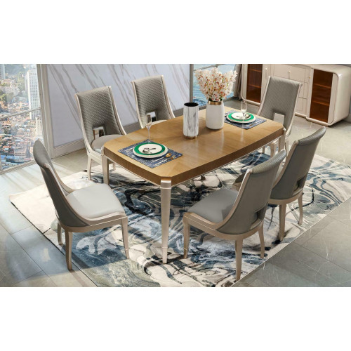 Set Stühle Polster Garnitur Küchen Wohnzimmer Esszimmer Set 6tlg. Massivholz von Xl Moebel