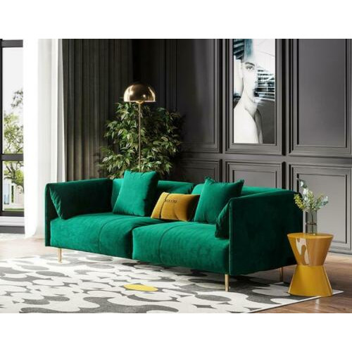 Sofa 2 Sitzer Velvet Zweisitzer Relax Samt Holz Club Sitz Design Couch Lounge von Xl Moebel