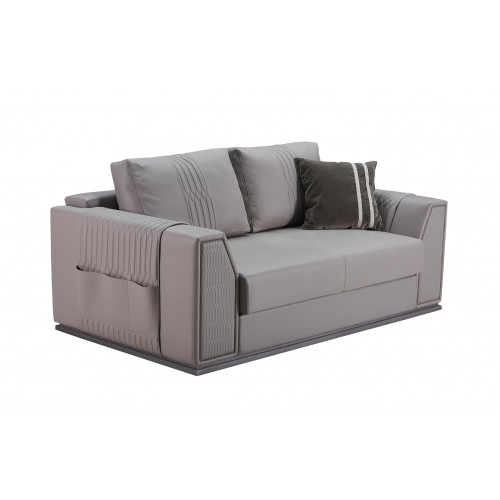Sofa 2Sitzer Taupe Neu Kreative Modern Design Couch Wohnzimmer Leder Sofas Möbel von Xl Moebel