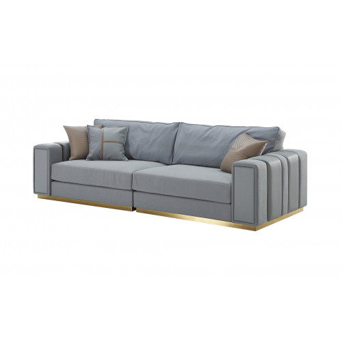 Sofa 3 Sitzer Hellblau Neu Kreative Modern Wohnzimmer Design Couchen Möbel Stoff Sofa 3 Sitzer Hellblau Neu Kreative Modern Wohnzimmer Design Couchen Möbel Stoff von Xl Moebel
