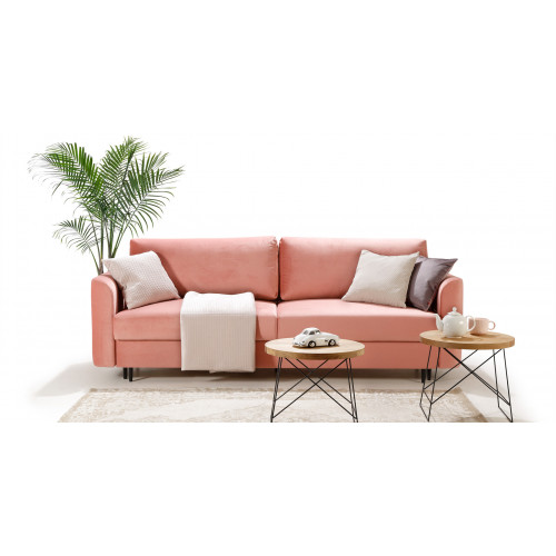 Sofa Couch Bettfunktion 3 Sitzer Design Couch Polster Textil Modern Schlafsofa von Xl Moebel