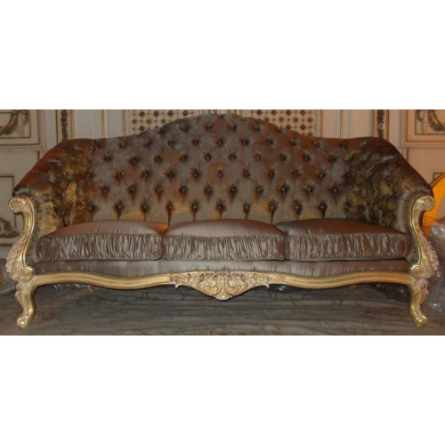 Sofa Couch Design Couchen Polster Textil Italienische Möbel Sitzer Bank 3 Sitzer von Xl Moebel