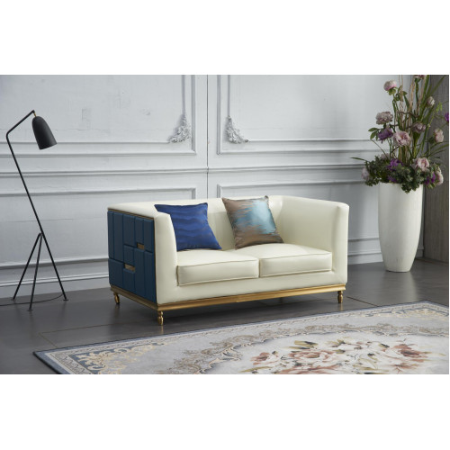 Sofa Couch Design Polster Modern Grau Kunstleder Sofas 2 Sitzer Zweisitzer von Xl Moebel