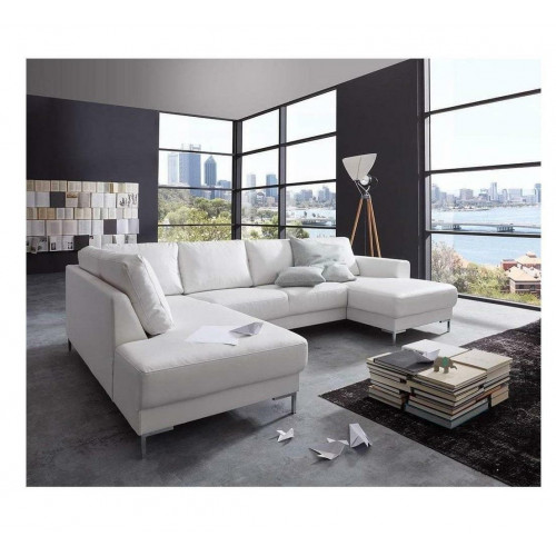 Sofa Couch Polster Garnitur Wohnlandschaft Design Ecksofa Leder U Form von Xl Moebel