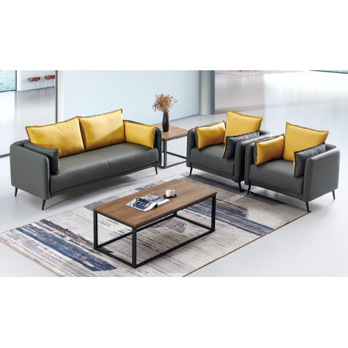 Sofa Couch Polster Wohnlandschaft Leder Sofas Garnitur sofas Büro Stil Möbel Sofa Couch Polster Wohnlandschaft Leder Sofas Garnitur sofas Büro Stil Möbel von Xl Moebel