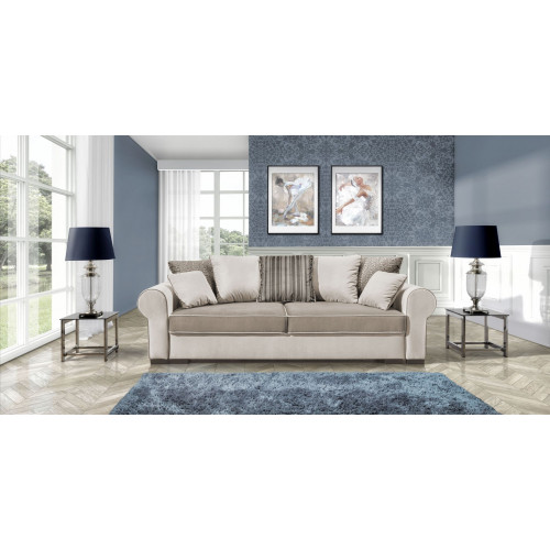 Sofa Schlafsofa Designer 3 Sitzer Sofa mit Bettfunktion + Bettkasten Couch NEU von Xl Moebel