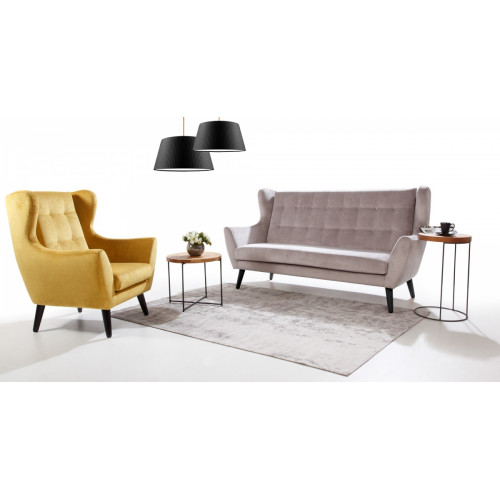 Sofagarnitur 3+1 Sitzer Couch Design Polster Modern Grau Textil Stoff Bank Neu von Xl Moebel
