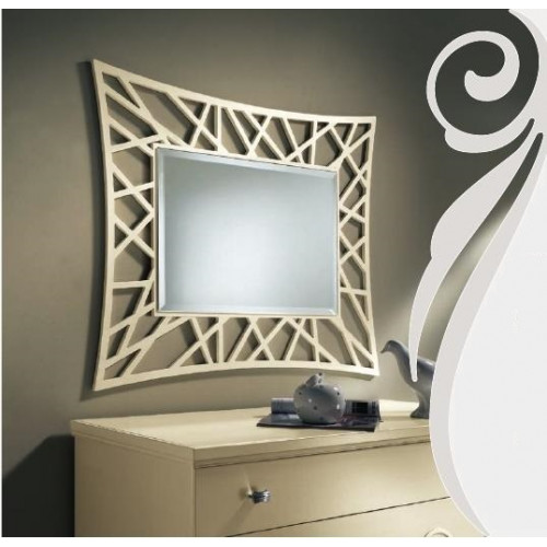 Spiegel Hängespiegel Holz Modern Wandspiegel Möbel Spieglein Design 90x90 Neu von Xl Moebel