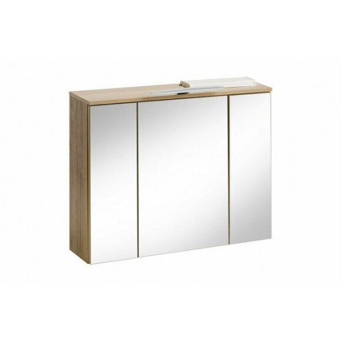 Spiegelschrank Wandschrank Badezimmerschrank Deko mit Spiegel 80 cm LED von Xl Moebel